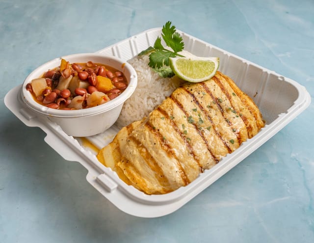 Pollo a la Plancha - Grilled chicken with Garlic.