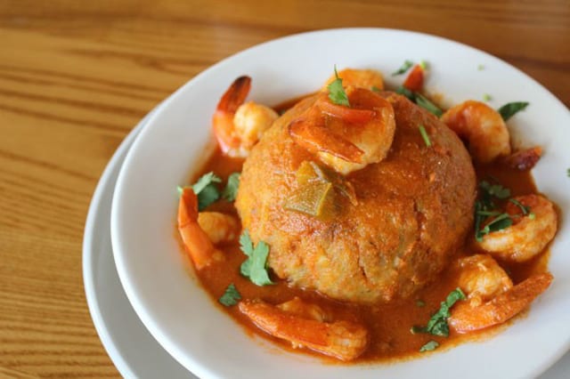 Mofongo con Camarones.