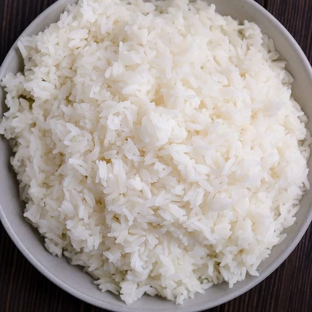 White Rice 1/2 Tray.