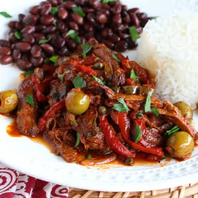 Ropa Vieja, Shredded Flank Steak.